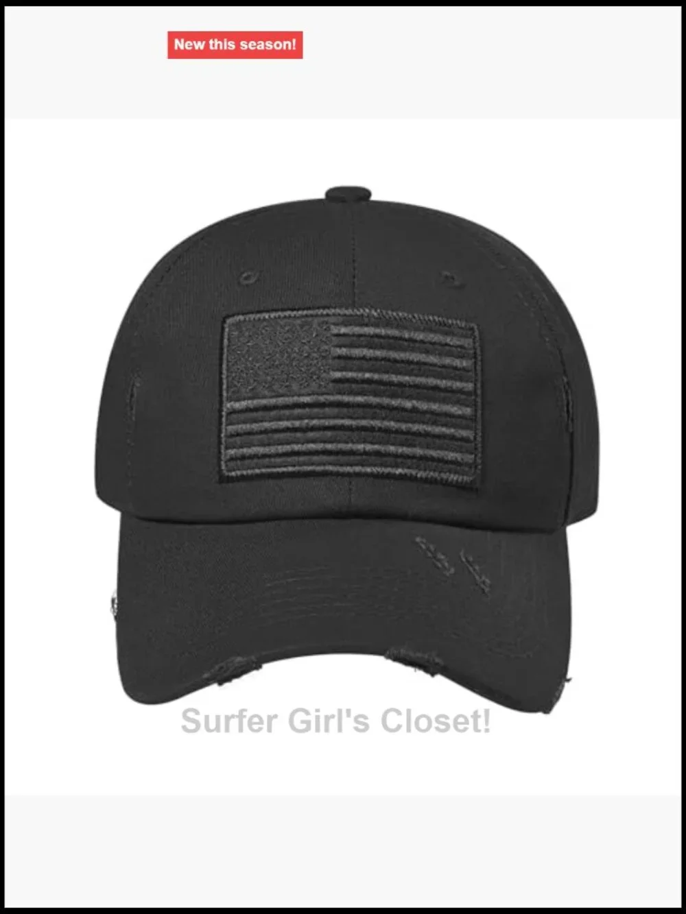 Low Profile USA Flag Dad Hat - Adjustable Cotton Baseball Cap